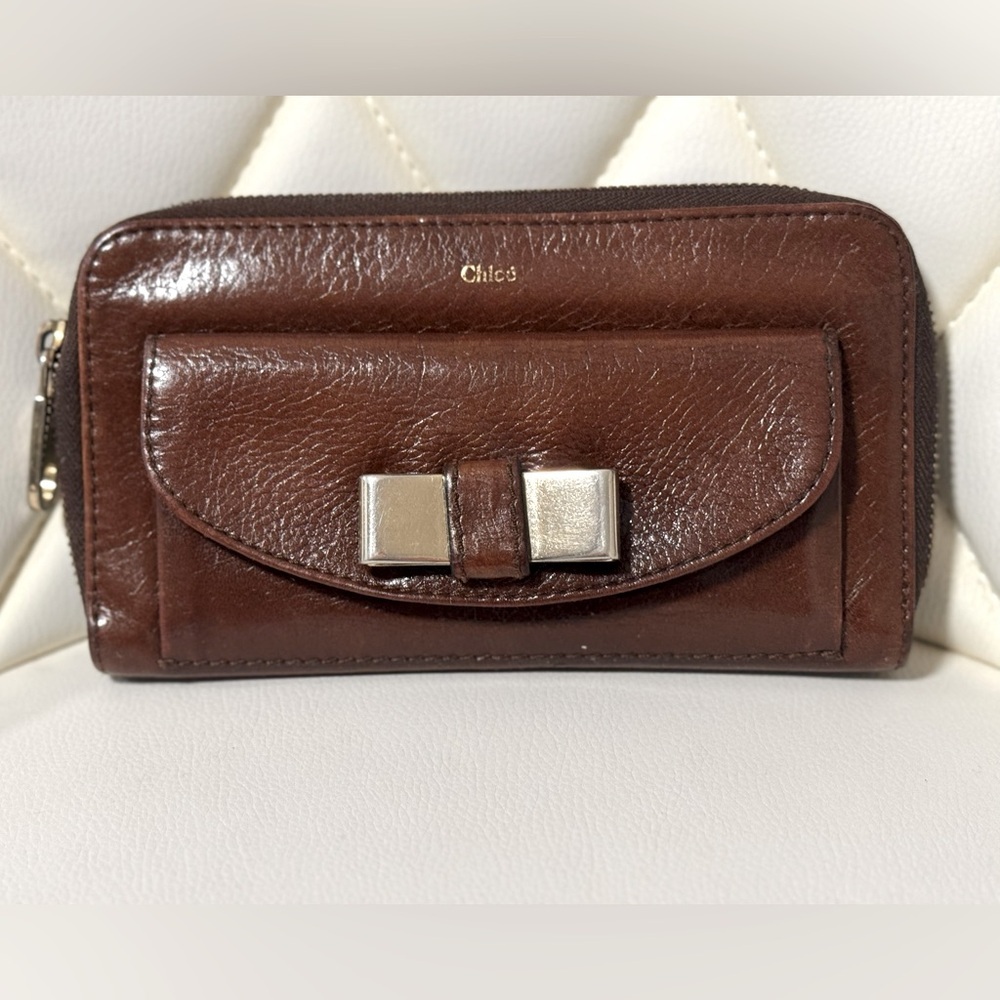 CHLOÉ Brown Leather Wallet